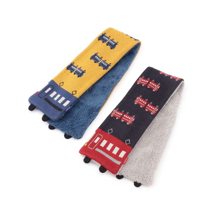 Train Pattern Scarf,Navy, medium image number 4