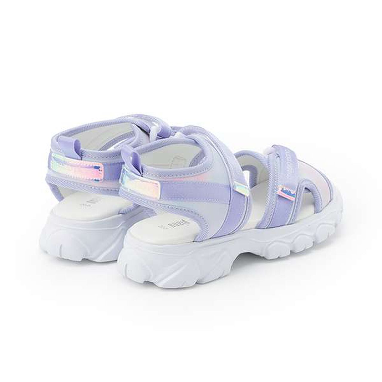 Platform Sports Sandals,White, large image number 1