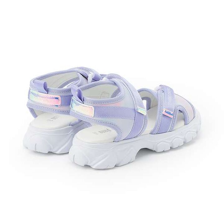 Platform Sports Sandals,White, medium image number 1
