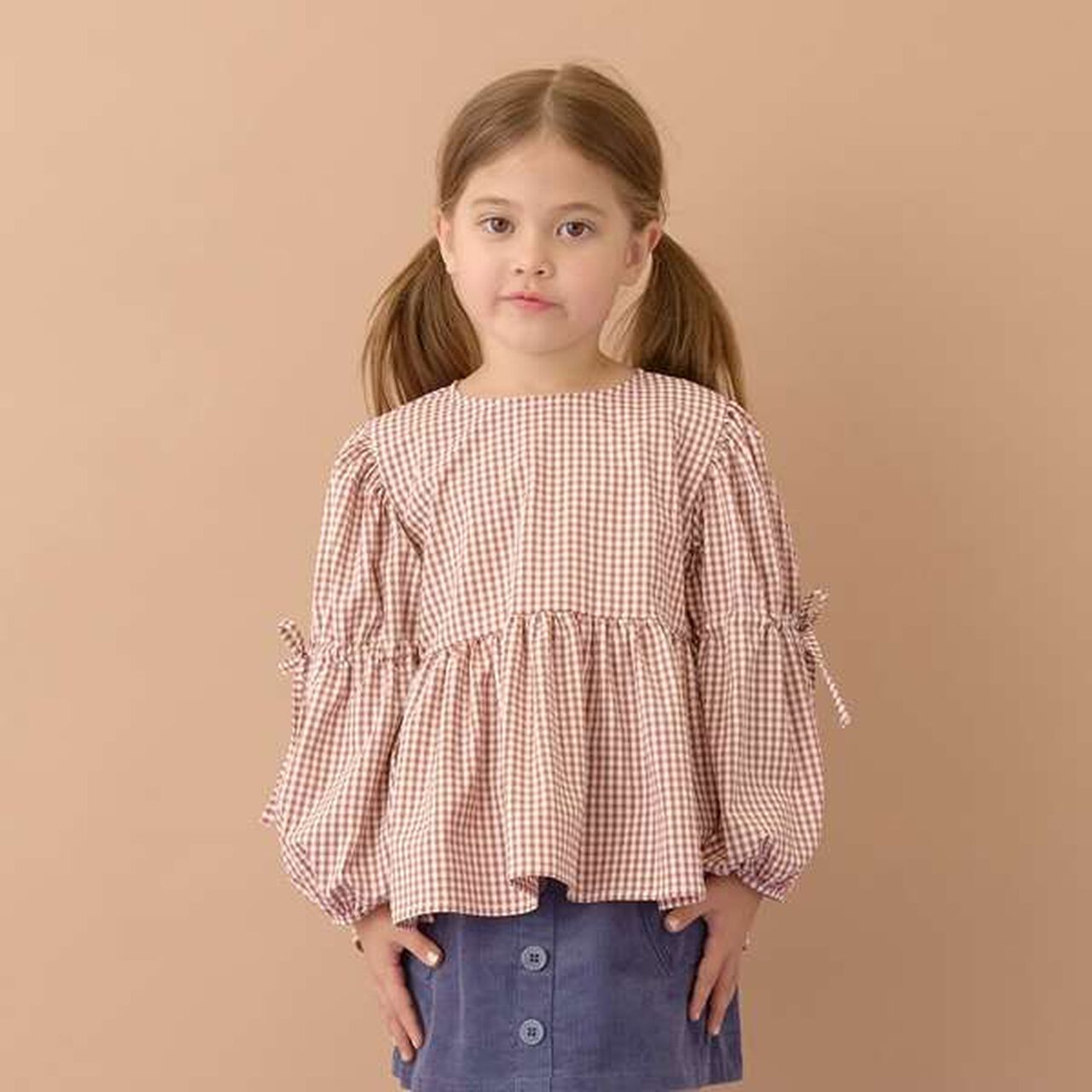 Voluminous Peplum Blouse,Brown, large image number 0