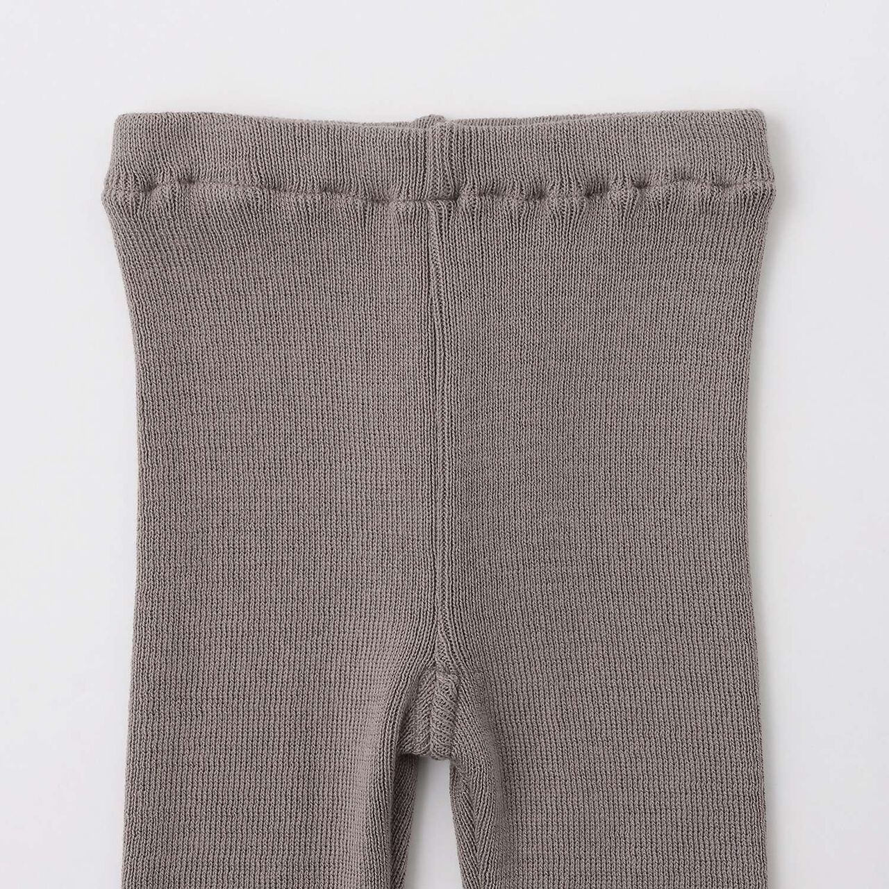 Organic Ribbed Knit Leggings [Made in Japan],Pearl white, large image number 2