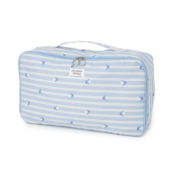 [Water Repellent] All-Over Pattern Travel Pouch,Light blue, medium image number 6