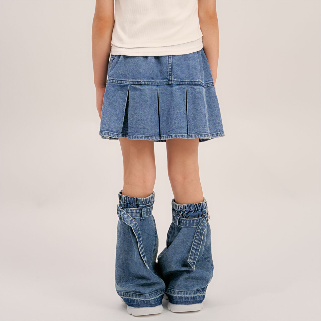 [Cool Touch] Denim Leg Covers,Black, large image number 3