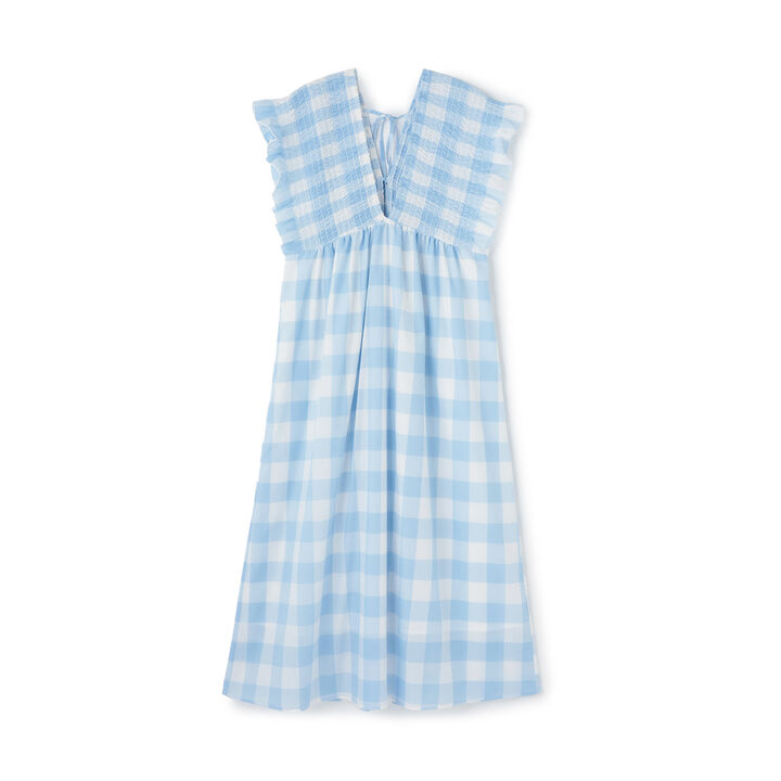 [Parent-Child Matching] Block Check One-Piece Dress,, medium
