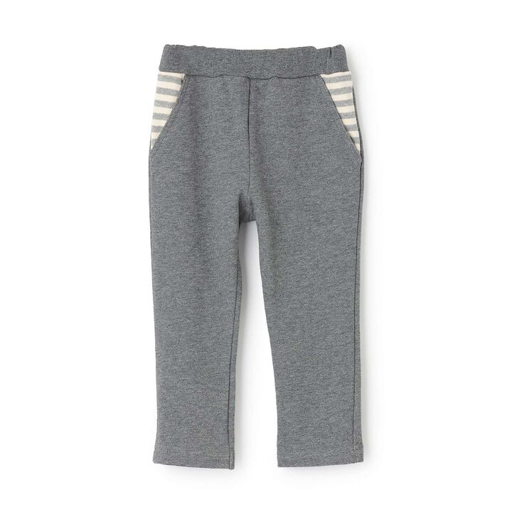 Stripe Star Pocket Fleece Pants,Gray, medium image number 0