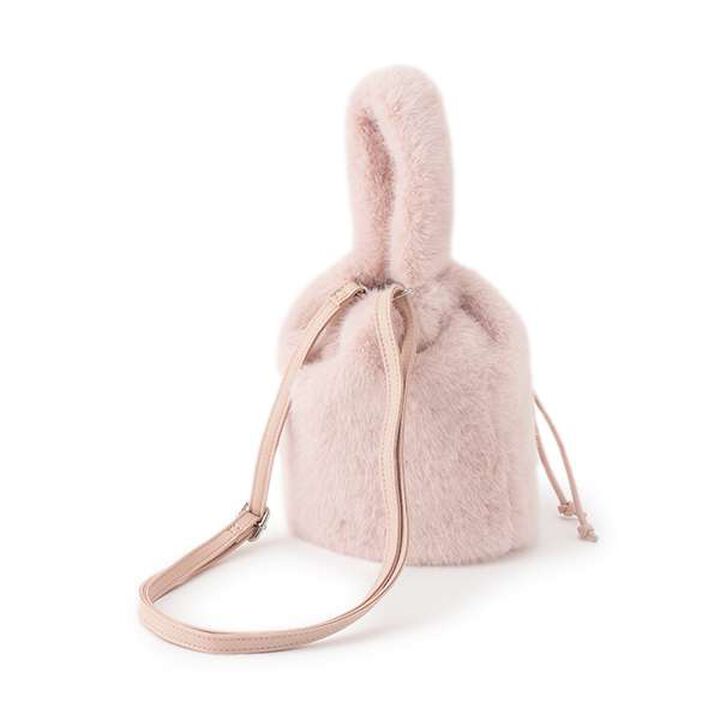 Faux Fur Shoulder Bag,Off white, medium image number 1