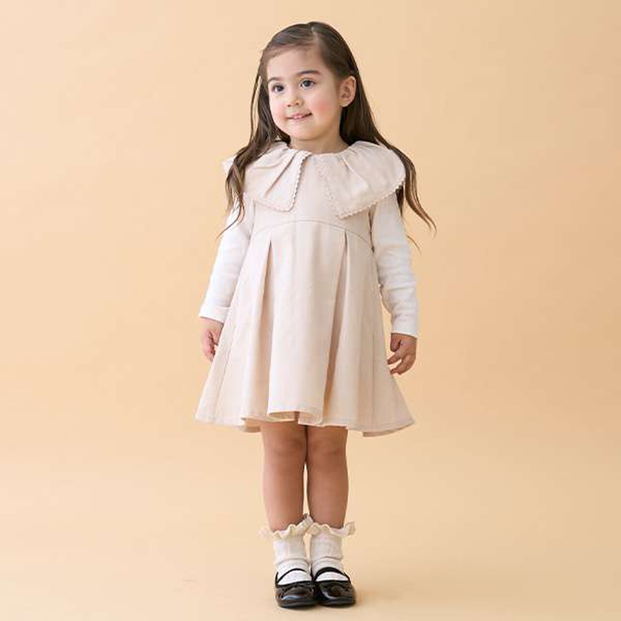 [Link] Big Collar Jumper Skirt,Navy, large image number 18