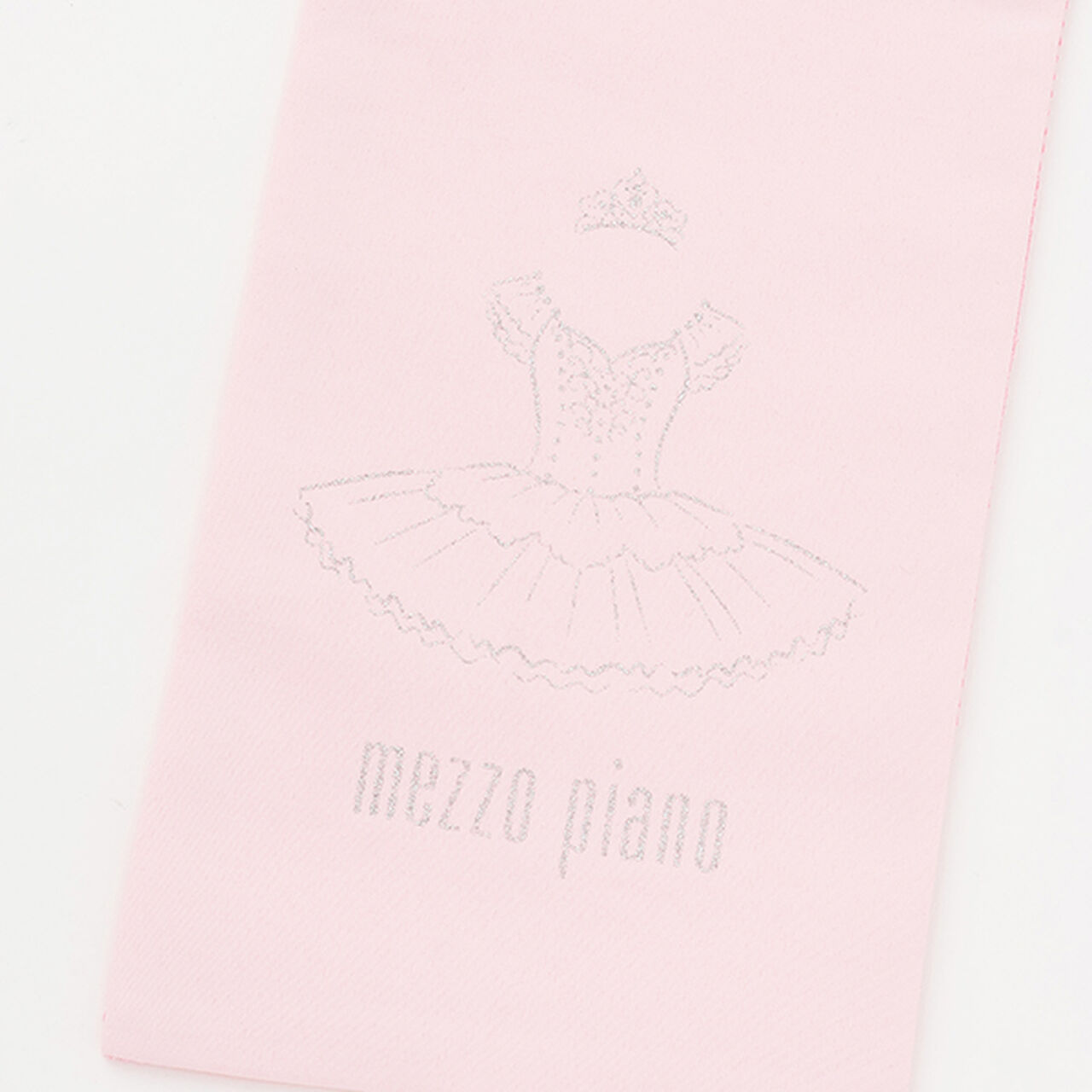 Ballet Motif Print Mesh Drawstring Bag for Shoes,Light blue, large image number 3