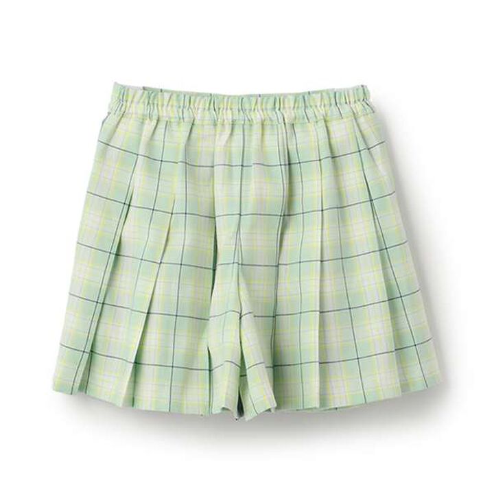 Check Pleats Culottes,Pink, medium image number 1