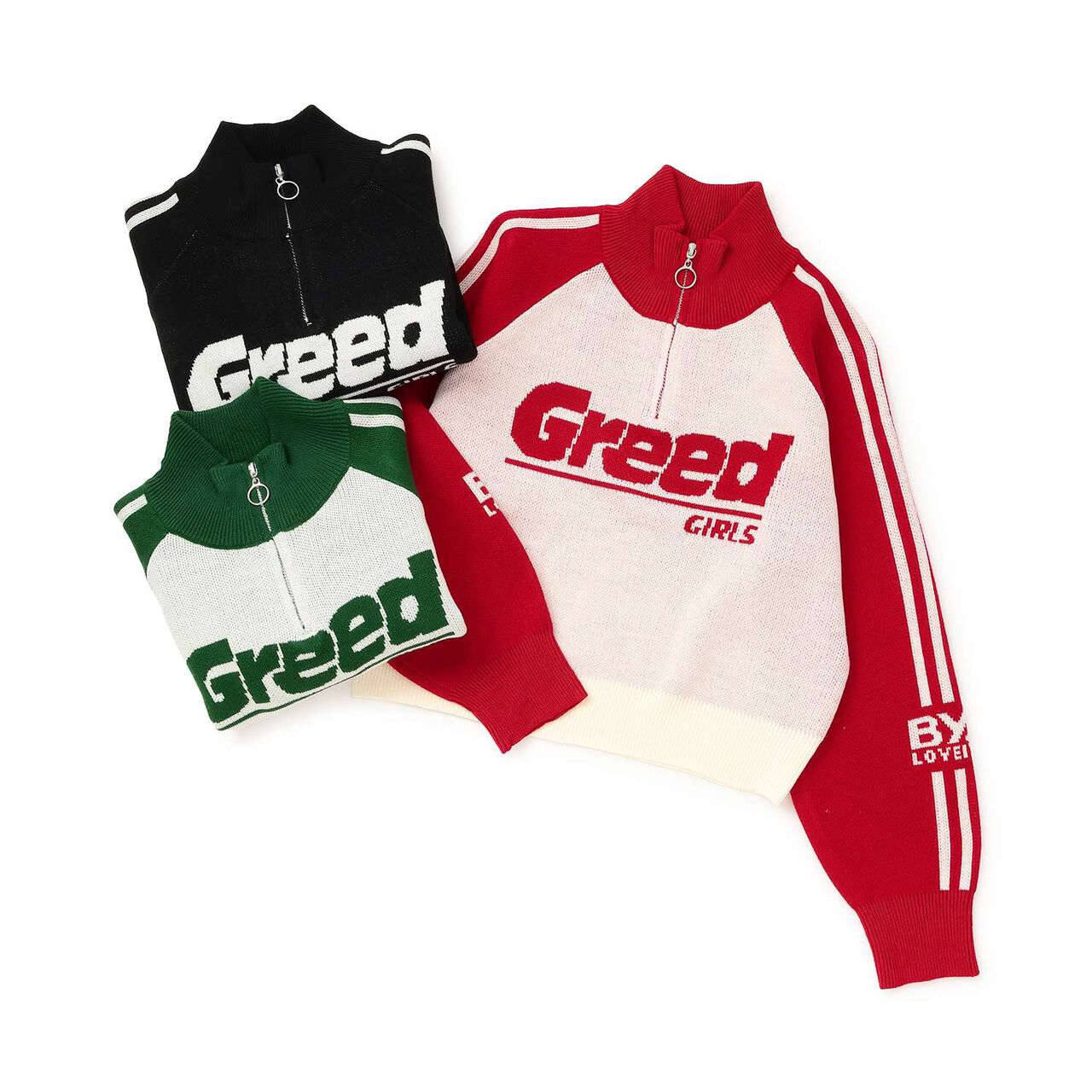 Half-Zip Knitwear,Black, large image number 3