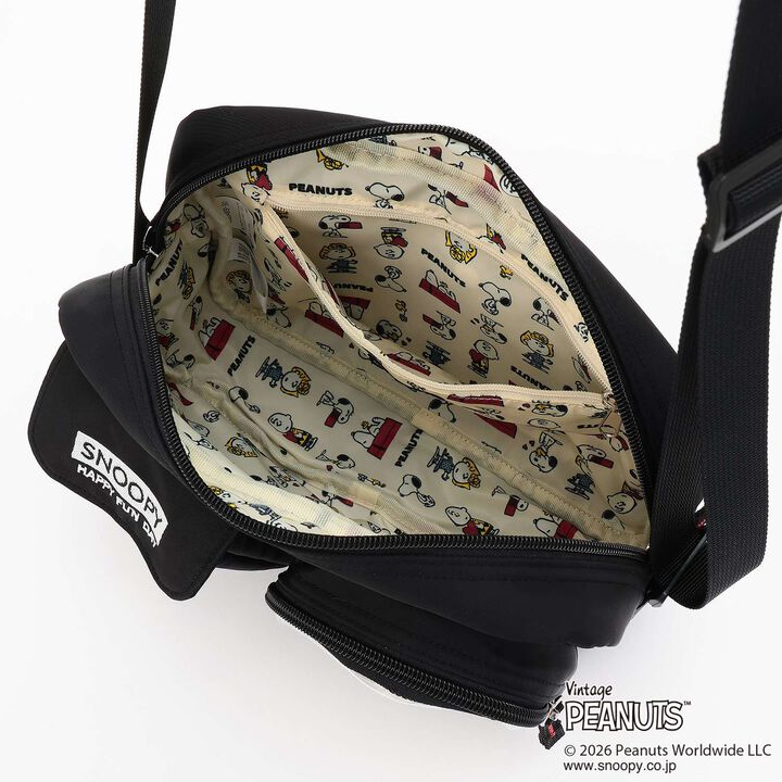 [PEANUTS] Casual Shoulder Bag,Black, medium image number 7