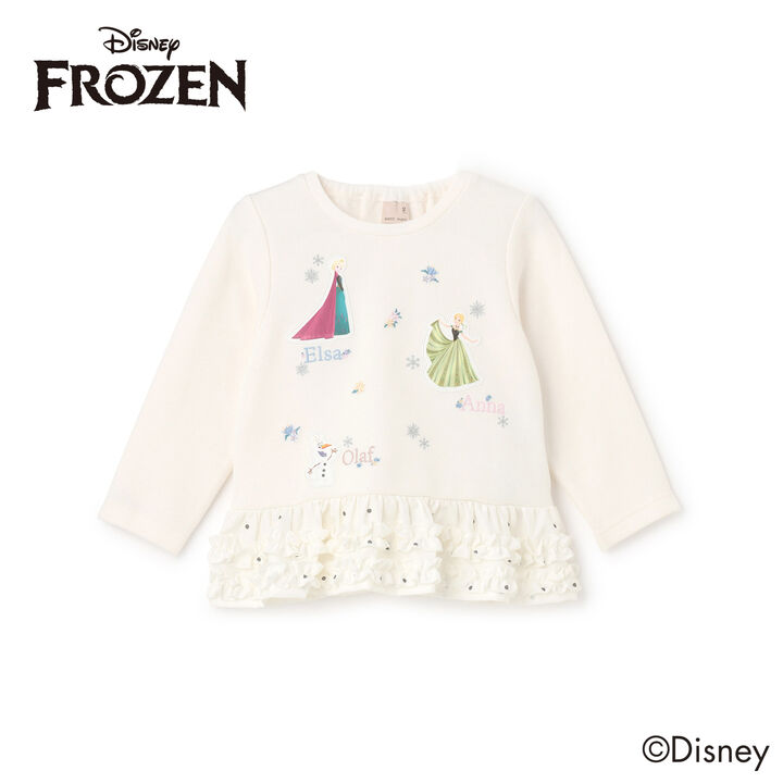 [Frozen] Peplum Long-Sleeve T-Shirt,Navy, medium image number 5