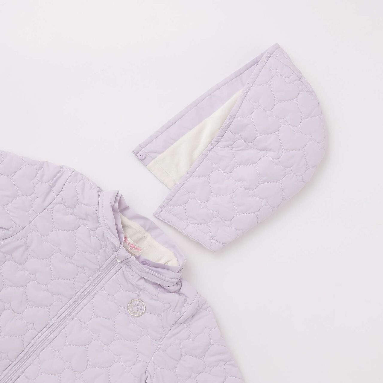 [Popular Item Restocked] [Not Available at Physical Stores] Heart Quilt Bomber Jacket,Pink, large image number 3