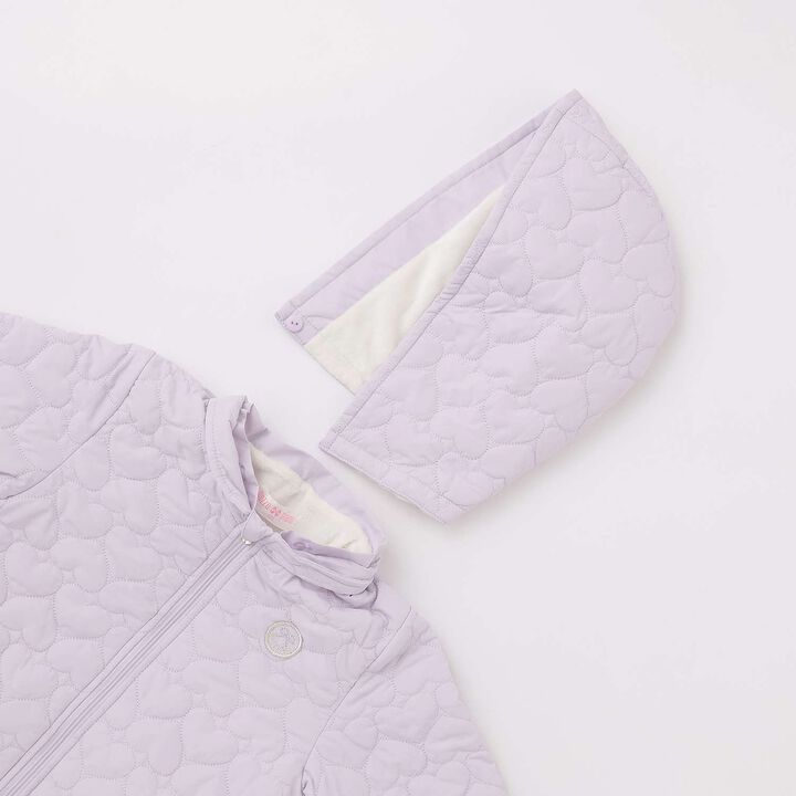 [Popular Item Restocked] [Not Available at Physical Stores] Heart Quilt Bomber Jacket,Pink, medium image number 3