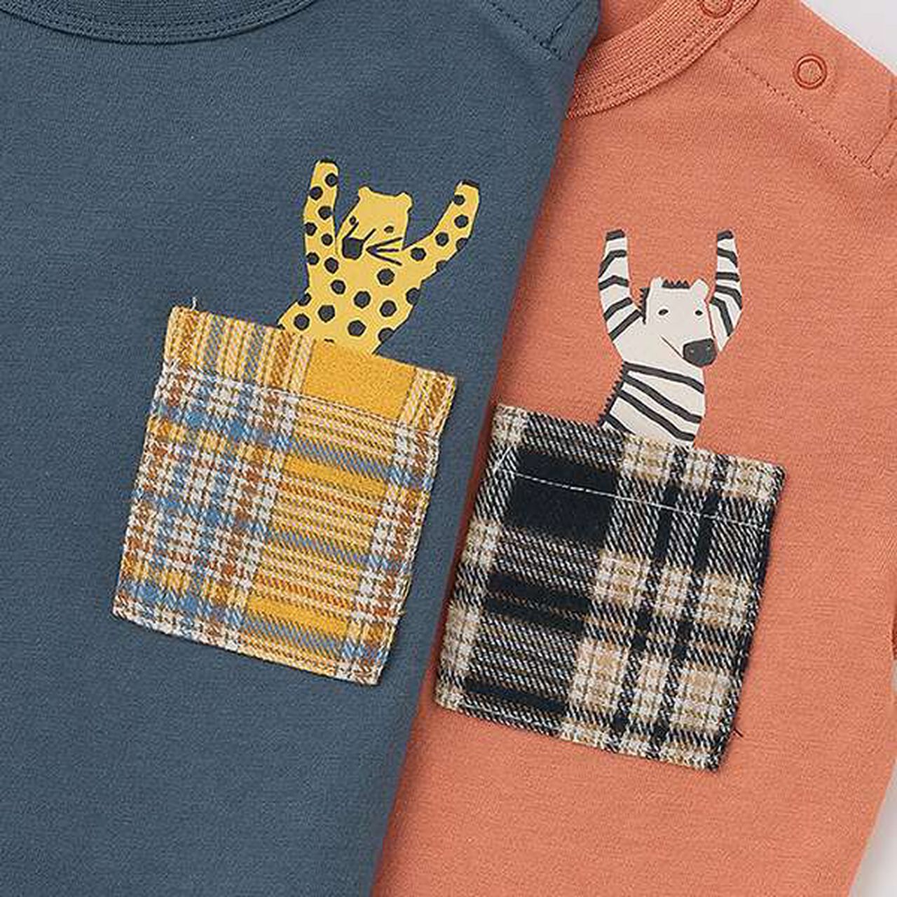 Check Pocket Long-Sleeve T-Shirt,Navy, large image number 3