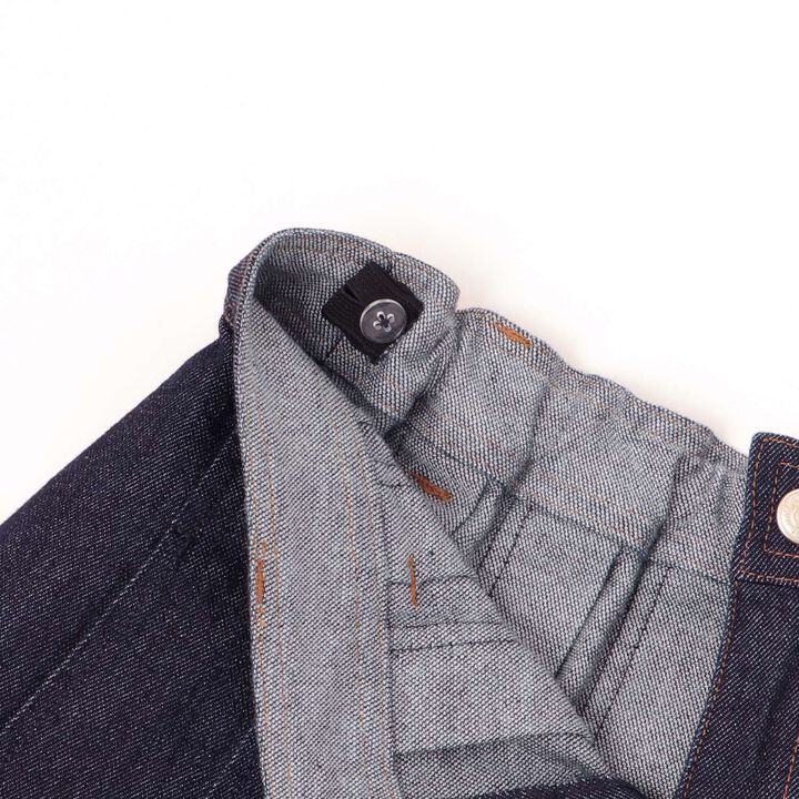 Lame Denim Skirt,Navy, medium image number 4