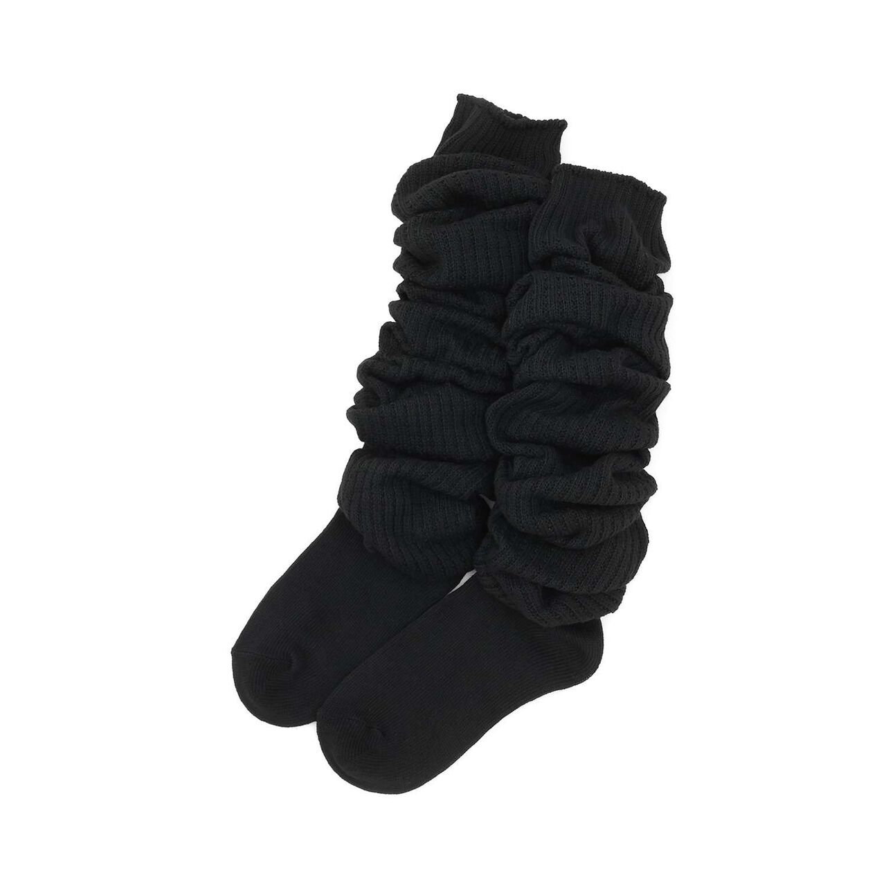 100c Length Loose Socks,Black, large image number 0