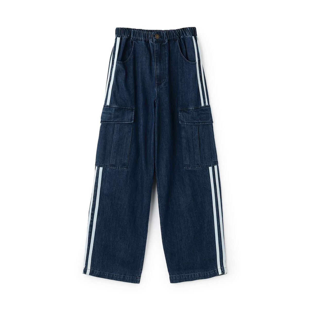 [GLSW.] Denim Line Cargo Pants,Deep blue, large image number 11