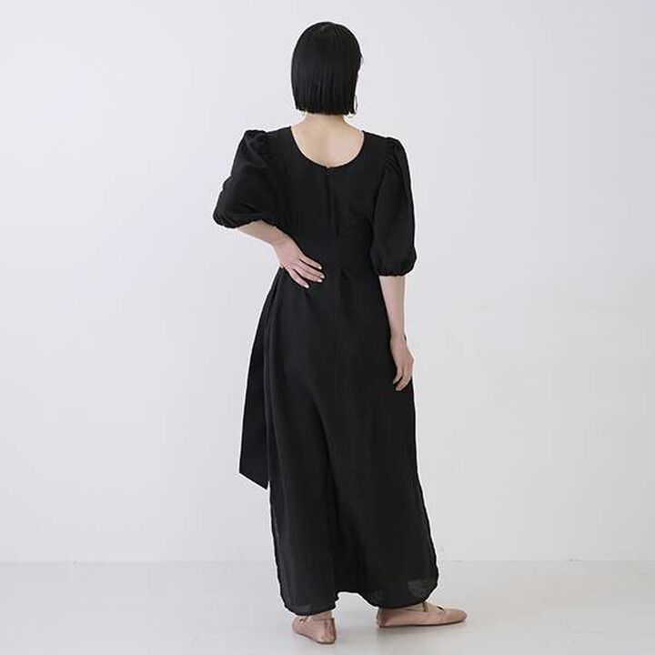 [LADIES] One-Piece Dress with Belt,Black, medium image number 11