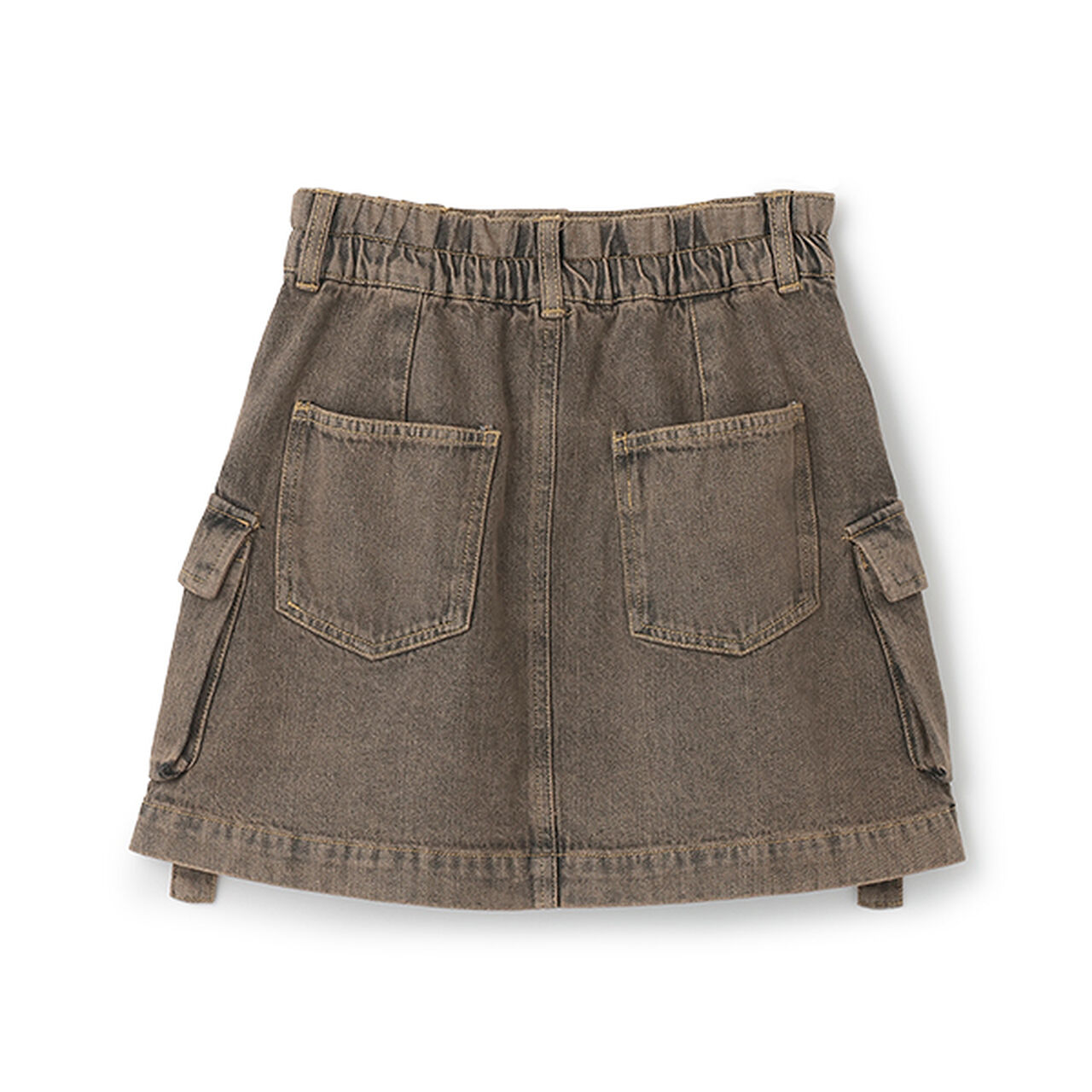 [LTXC] Cargo Denim Mini Skirt,Gray, large image number 14