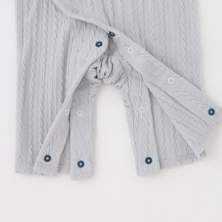 [Link] Shirred Frill Coverall,Pearl white, medium image number 4