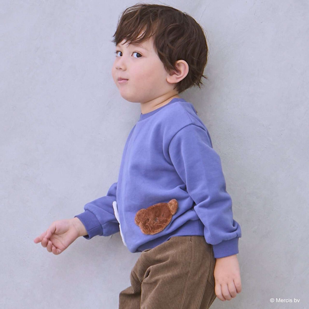 [Miffy] Motif Sweatshirt,Black, large image number 8