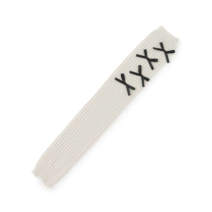 Leg Covers with Ribbon Detail,Pearl white, medium image number 4