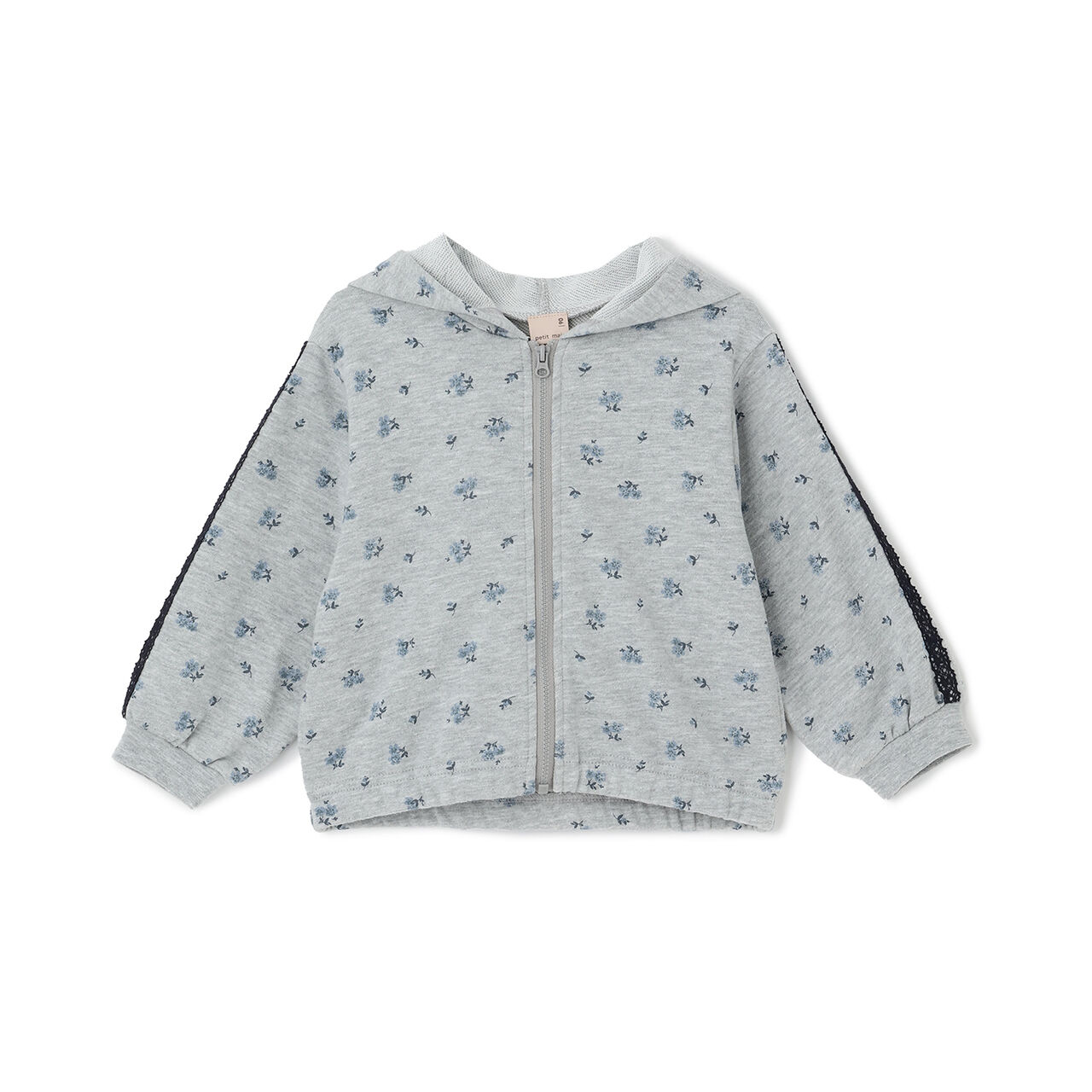 Link/Anti-Pollen Floral Pattern Zip Parka,Ivory, large image number 4