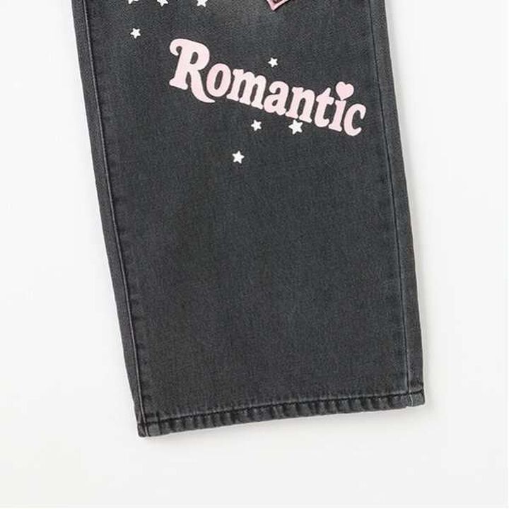 Reissue ♪ Decorative Wide Denim Pants,Black, medium image number 7