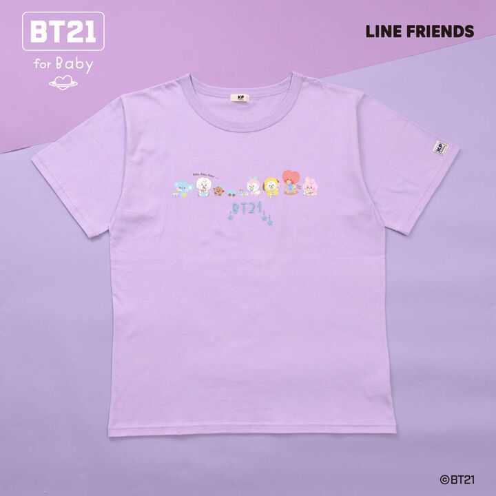 [BT21] Print & Embroidery Short Sleeve T-Shirt (Adult),White, medium image number 6