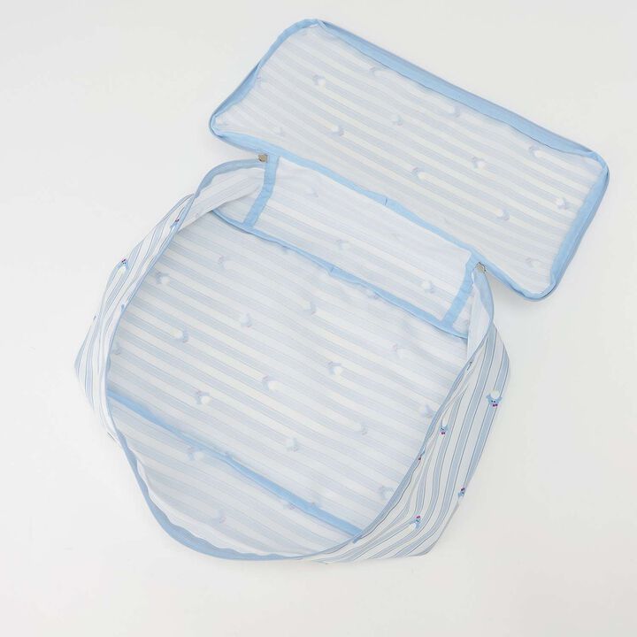 [Water Repellent] All-Over Pattern Travel Pouch,Light blue, medium image number 5