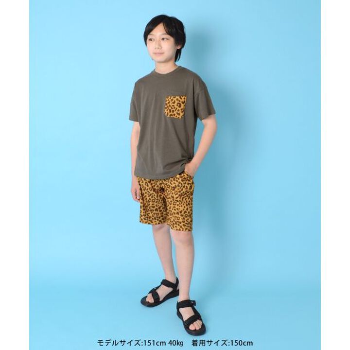 [Adult Size Available] Drop Shoulder Short Sleeve T-Shirt with 2 Pockets [Set Up Compatible],Charcoal gray, medium image number 5