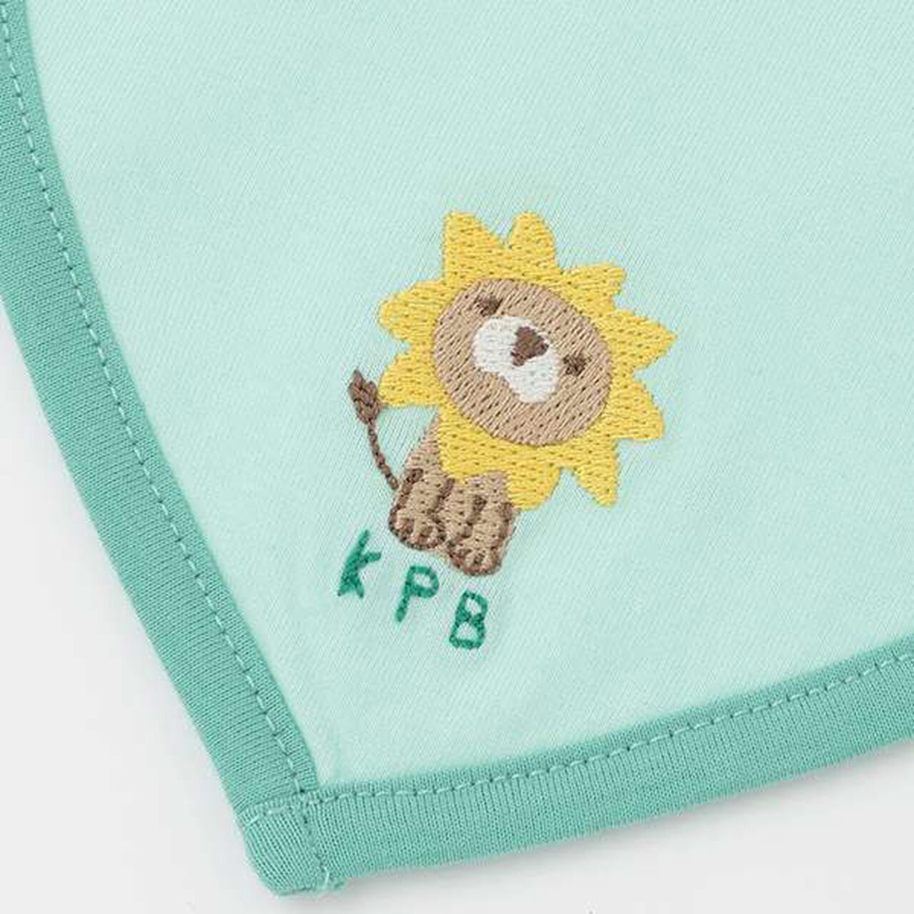 Lion Motif Bib Set (2 Pieces),Green, large image number 3