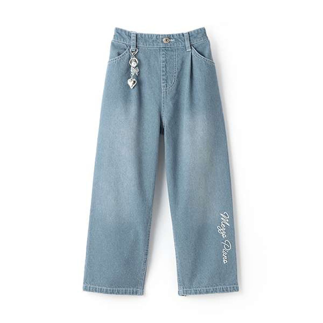 Charm-Embellished Cool Touch Denim Wide Pants | Narumiya Official 