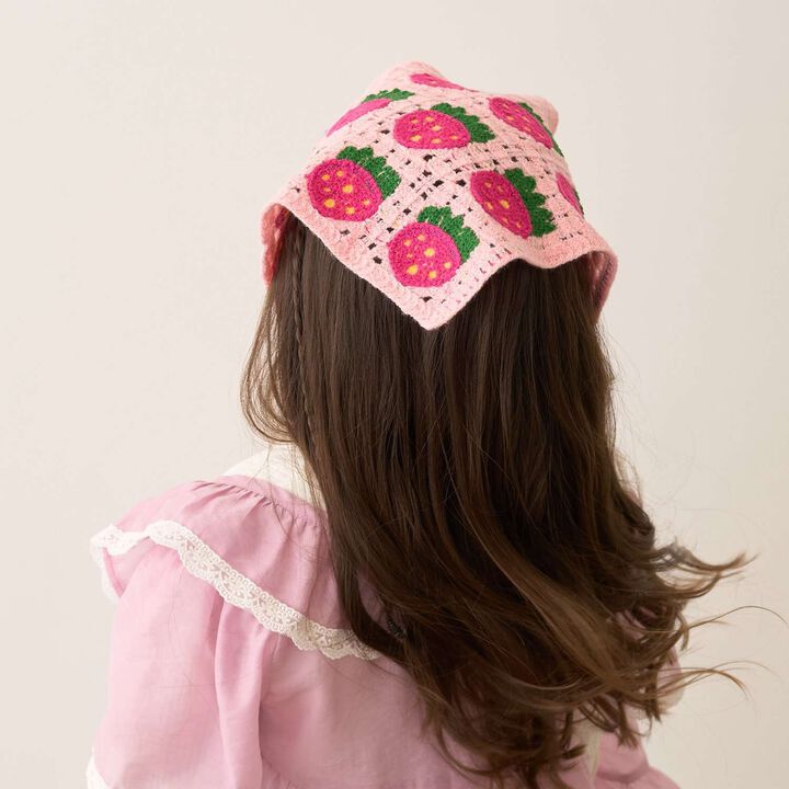 Assorted Black Crochet Babushka,Pink, medium image number 15