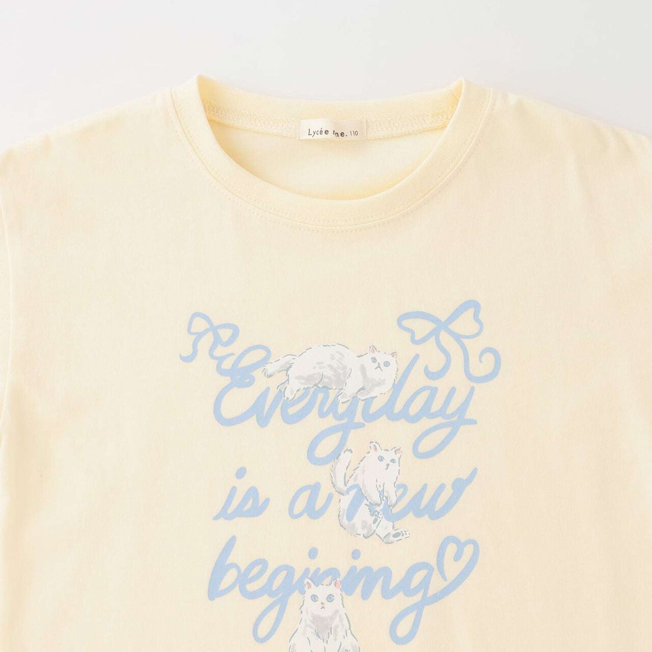 [100% Cotton] Sherbet T-Shirt [UV Cool Touch & Shape-Retaining] Assorted 7 Patterns T-Shirt [Kids Girls],Pearl white, large image number 9