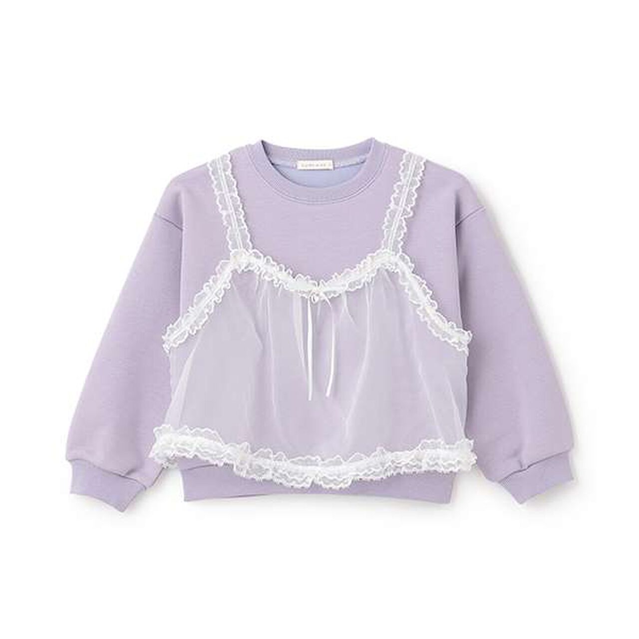 [Lycee Mine Ballet Series] Camisole Ducky Sweatshirt,Moderate pink, large image number 1