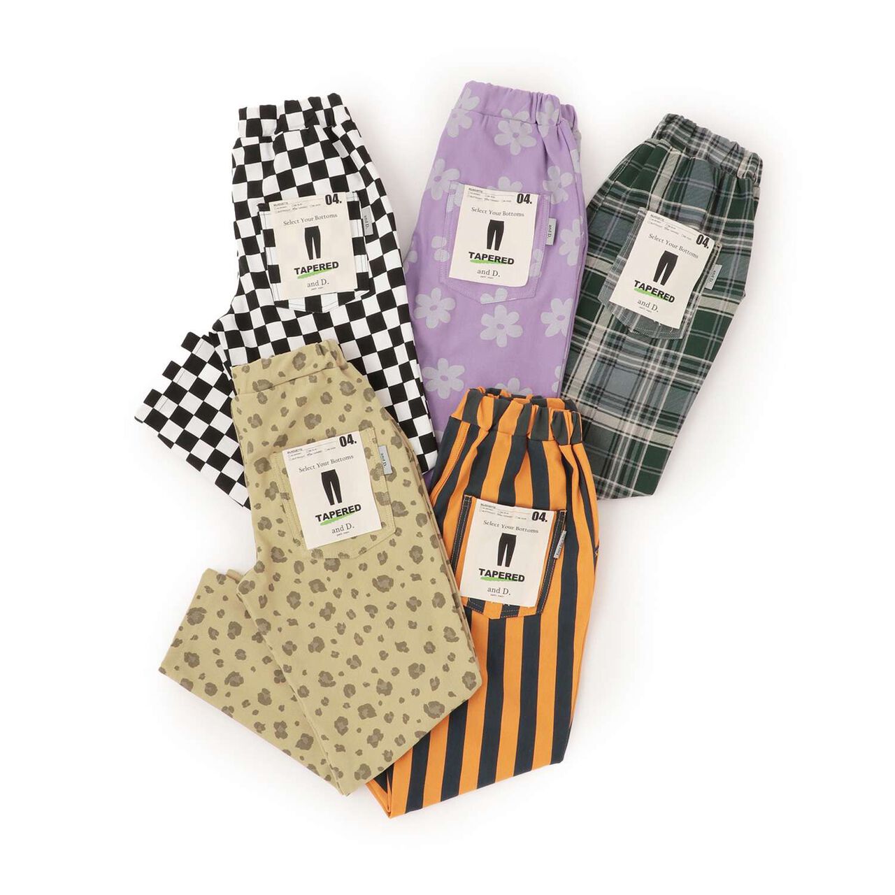 Cut Twill Tapered Pattern Pants,Beige, large image number 8