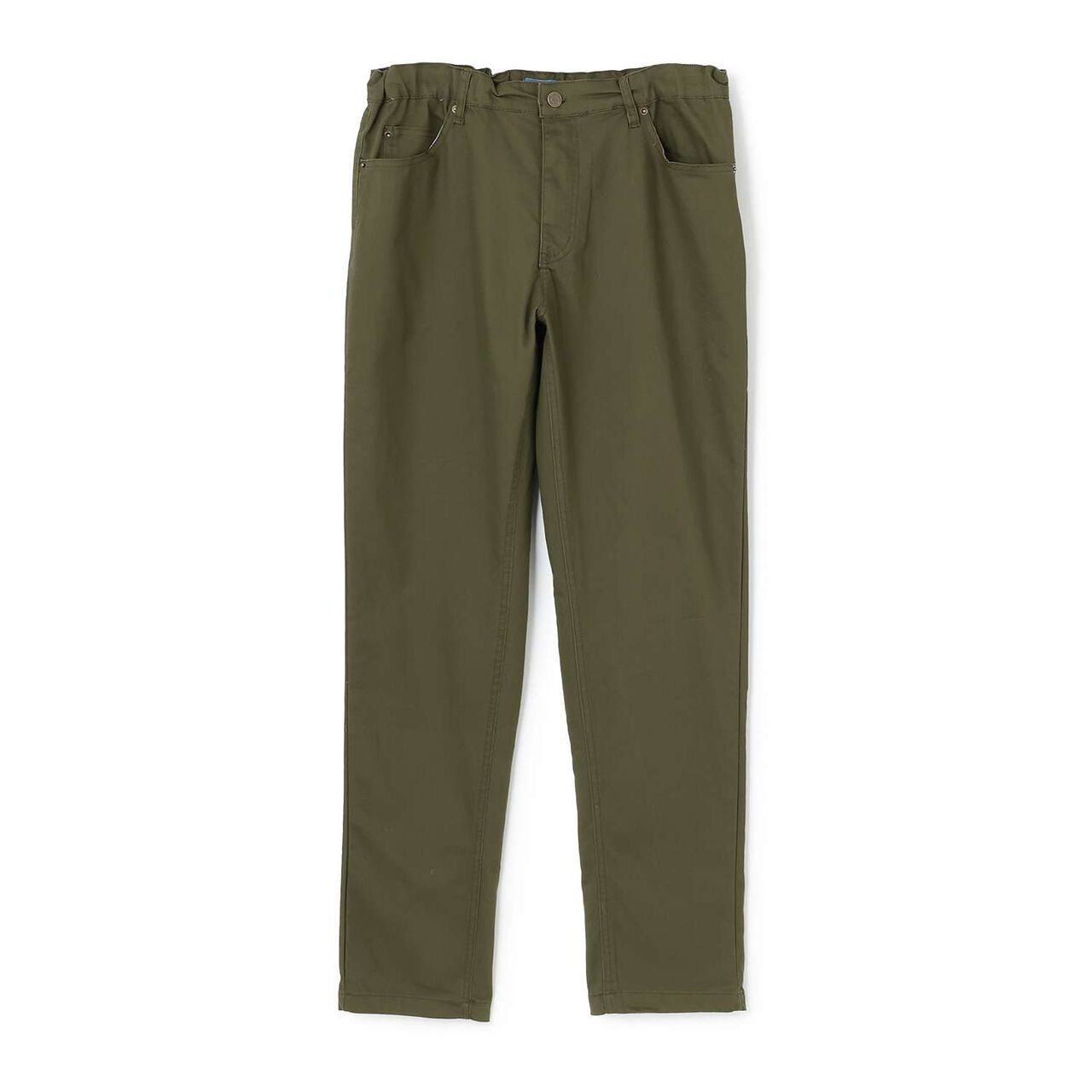 Cotton-Poly Stretch Twill Slim Pants,Khaki, large image number 0