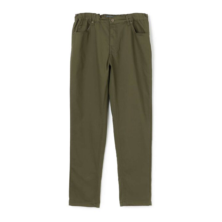 Cotton-Poly Stretch Twill Slim Pants,Khaki, medium image number 0