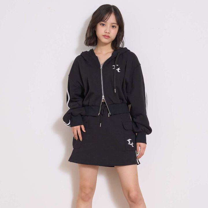 [LTXC/Shaggy Lining] Zip Parka Outfit Set,Top gray, medium image number 5