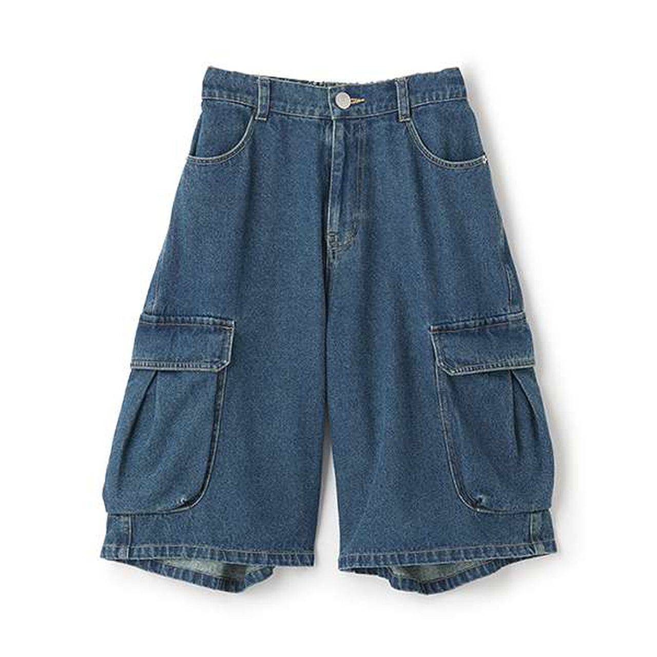 [LTXC] [D-League/CHANGE RAPTURES/AYUMI] Half Denim Pants,Blue, large image number 5