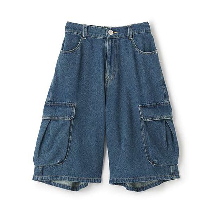 [LTXC] [D-League/CHANGE RAPTURES/AYUMI] Half Denim Pants,Blue, medium image number 5