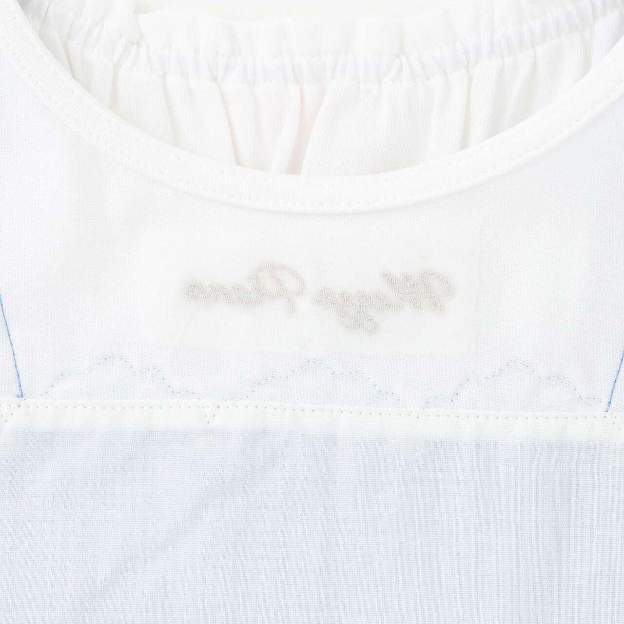 [Restocked] Cutwork Gingham Docking Dress,Sax blue, large image number 3