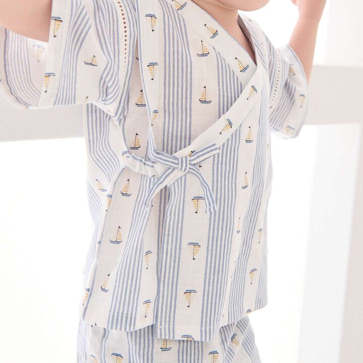 [Easy Wear] Boys Assorted Jinbei,Pearl white, medium image number 2