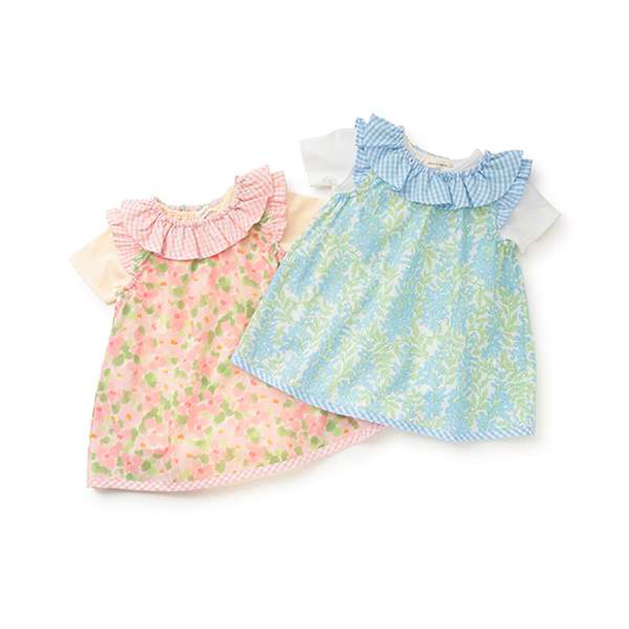 Flower Print Bodysuit Set,Pink, large image number 9