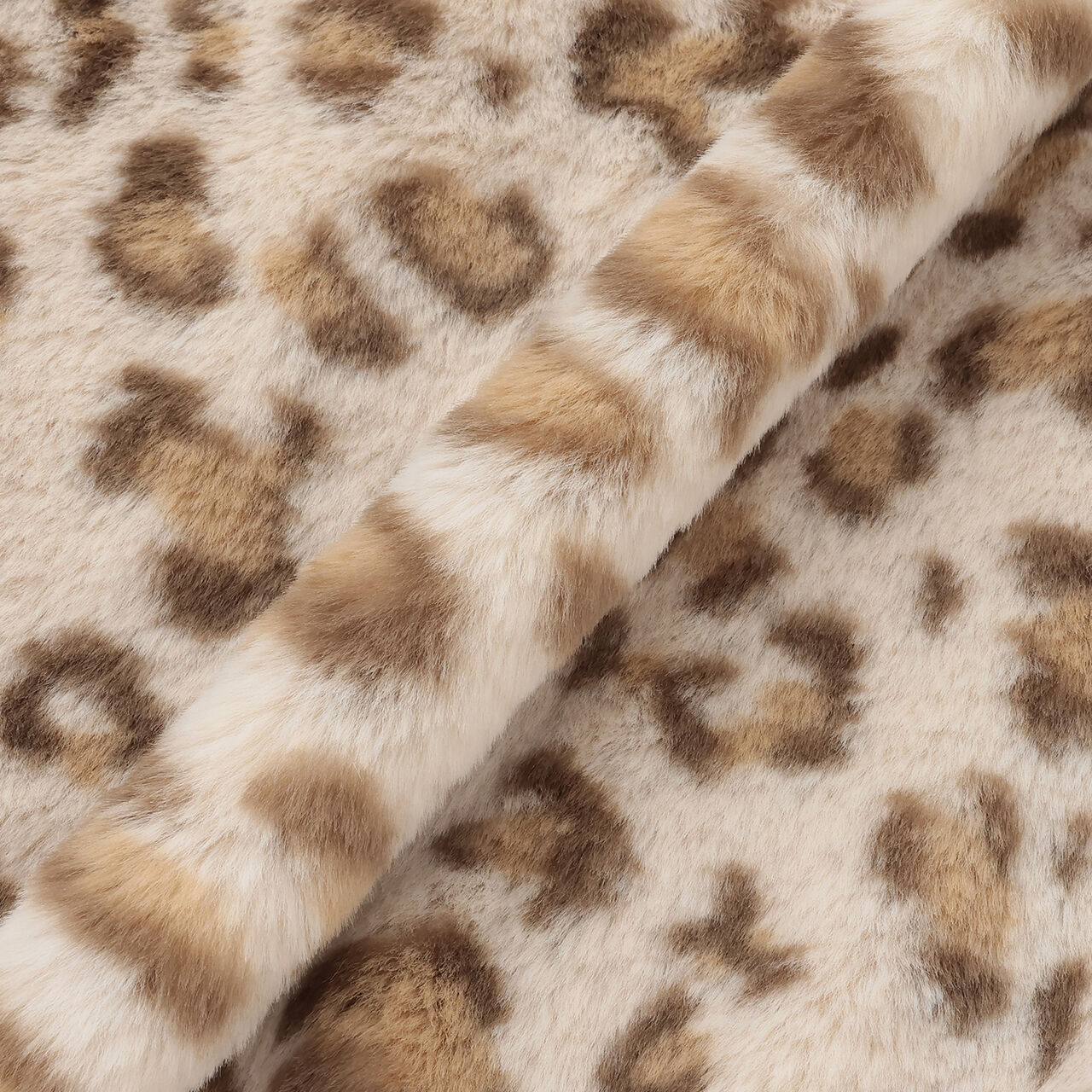 Leopard Print Faux Fur Bomber Jacket,Beige, large image number 7