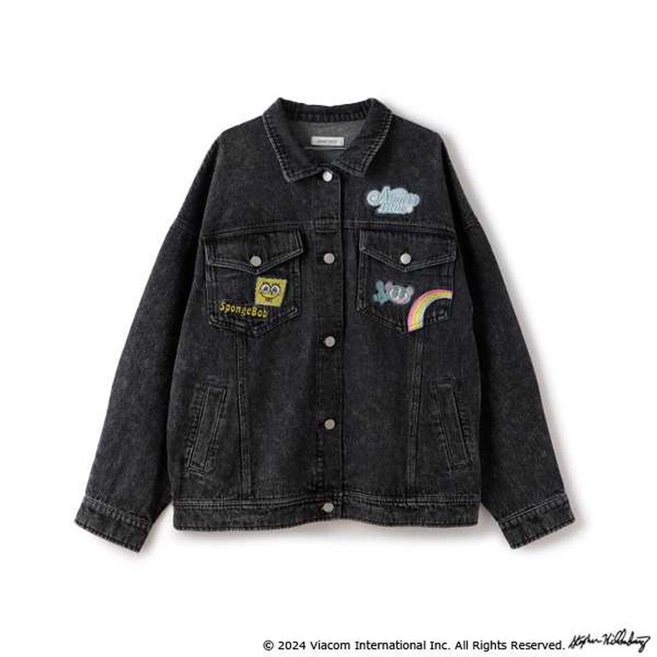 SpongeBob x Angel Blue Denim Jacket,Blue, large image number 10