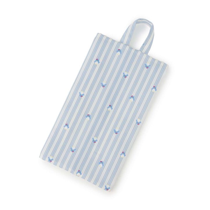 [Water Repellent] All-Over Pattern Shoe Case,Light blue, medium image number 1