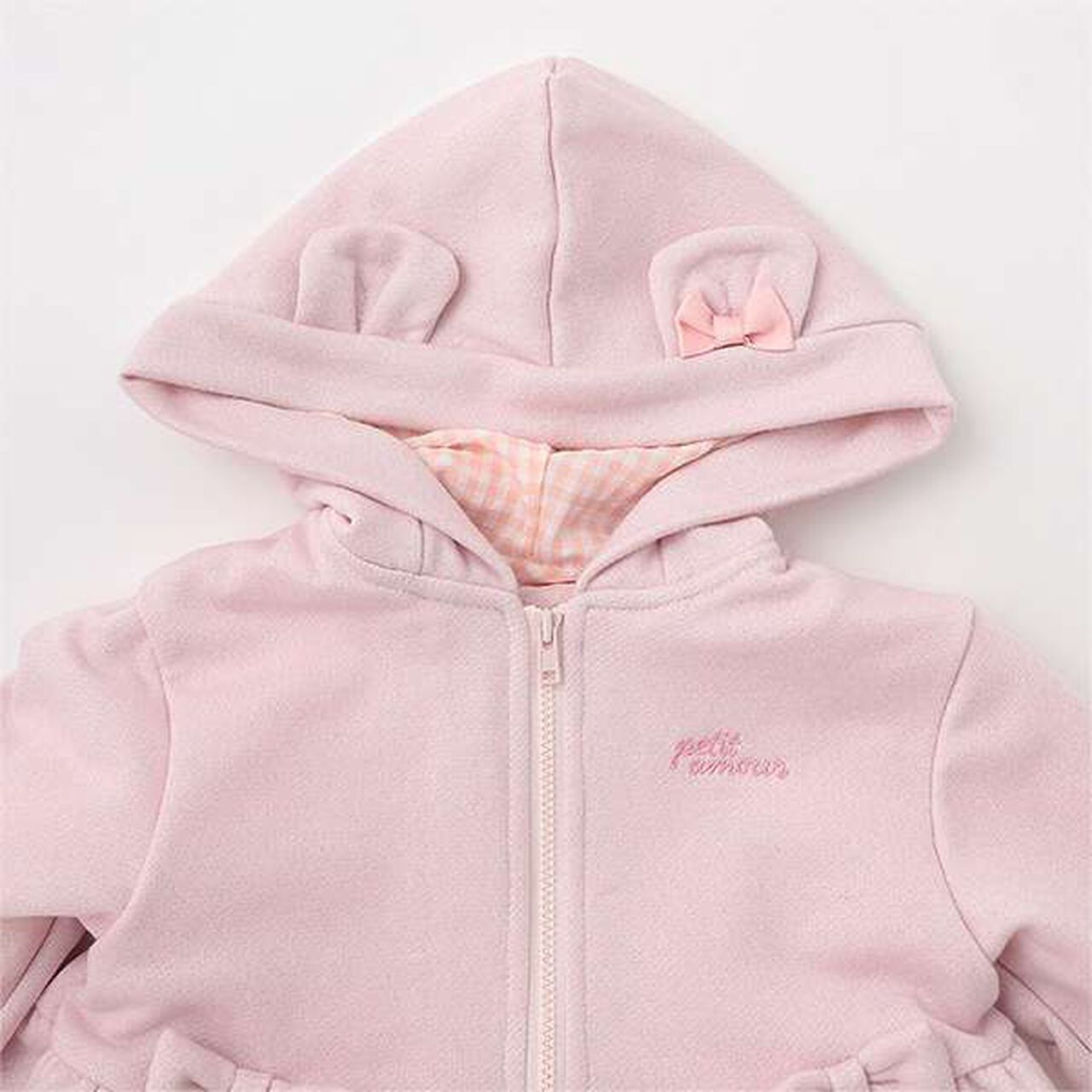 Lame Fleece 3 WAY Bomber Jacket,Light gray, large image number 12